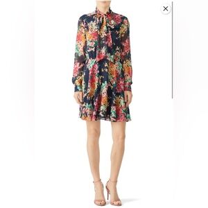 Jay Godrey Navy Floral Jill Dress, Size 16W.
